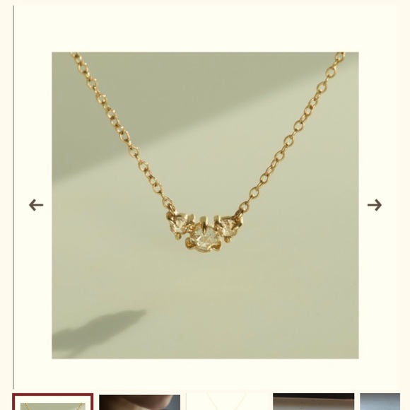 Catbird Sleeping Beauty 14K Rose Gold Necklace - Picture 4 of 14